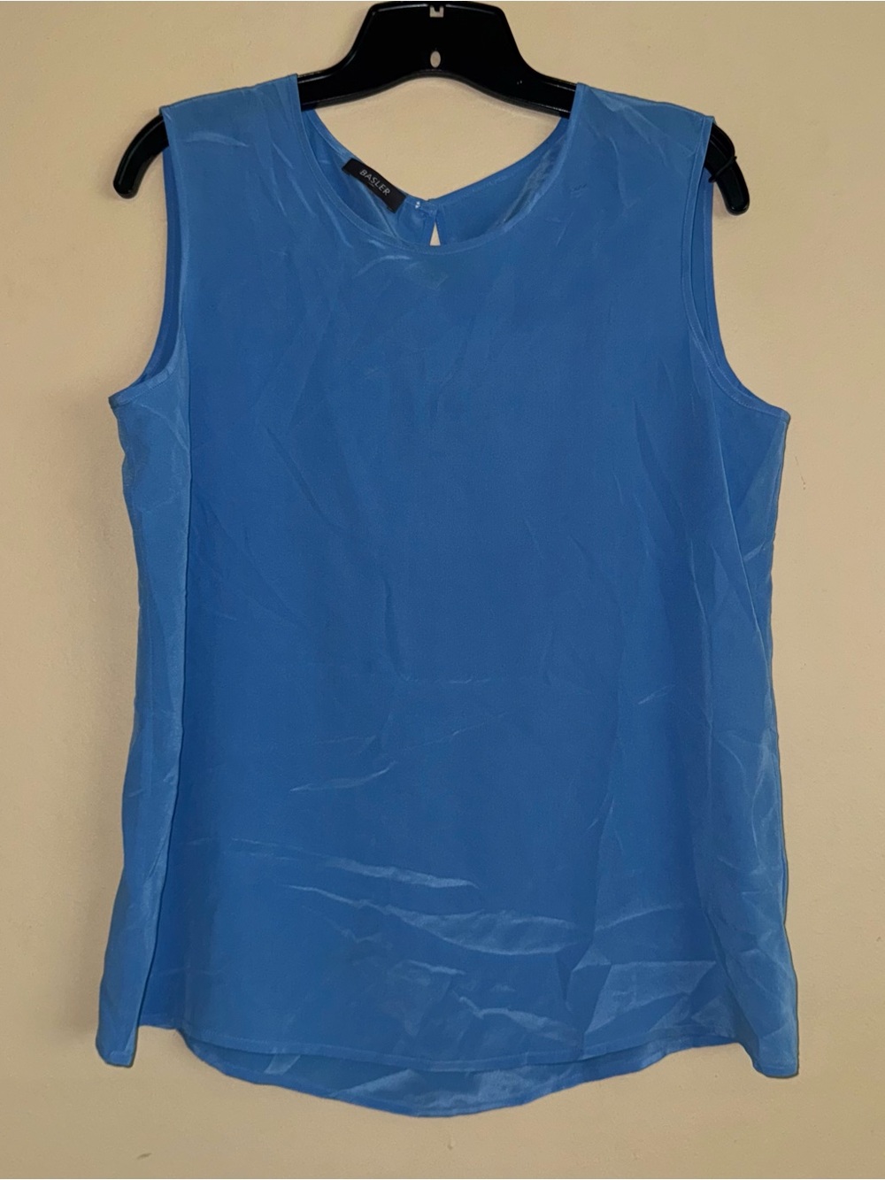 Basler Blue 100% Silk Tank Top Size US 12